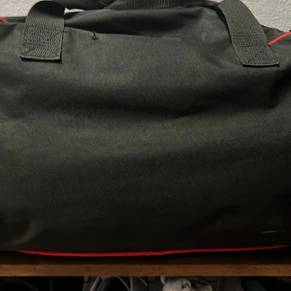 Corvette Black Duffel Bag with several compartments